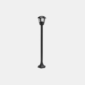 lanterna de jardim alumínio cor preta série alnilan 18cm
