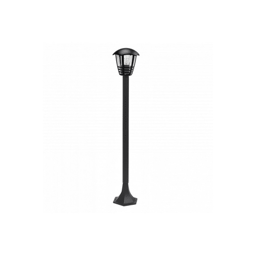 lanterna de jardim alumínio cor preta série alnilan 18cm