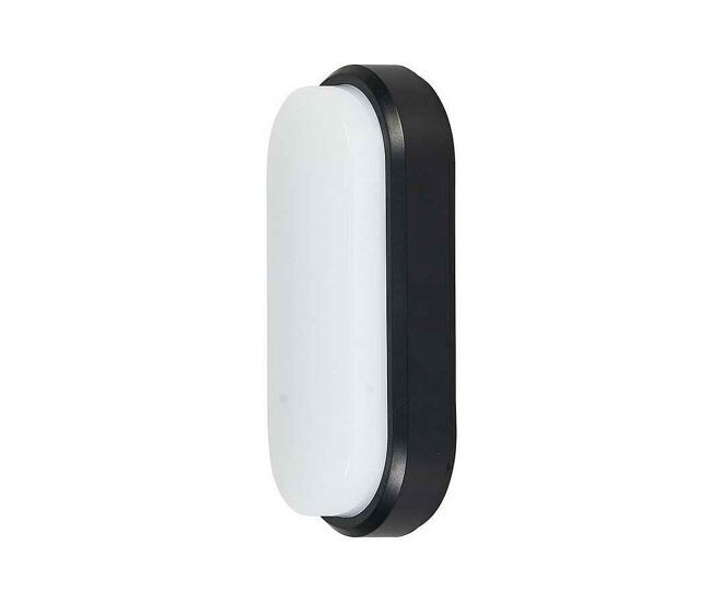 Aplique de exterior acrilico color negro serie yucatan 8.9cm