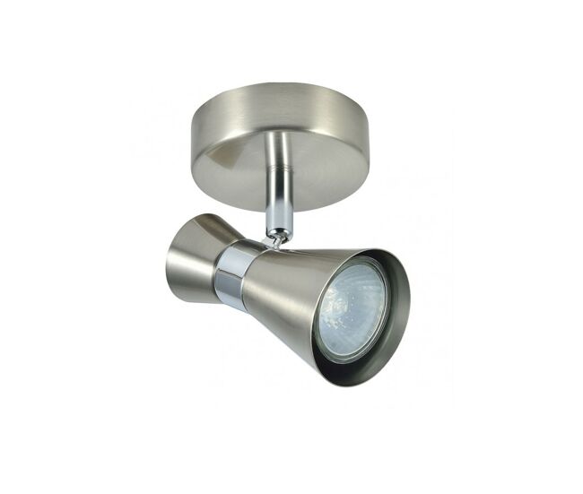 Foco 1 luz metal color niquel serie mã¡ximo 12cm