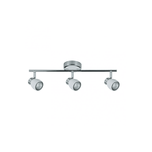 tira 3 luzes série chacho de metal branco 48,5cm