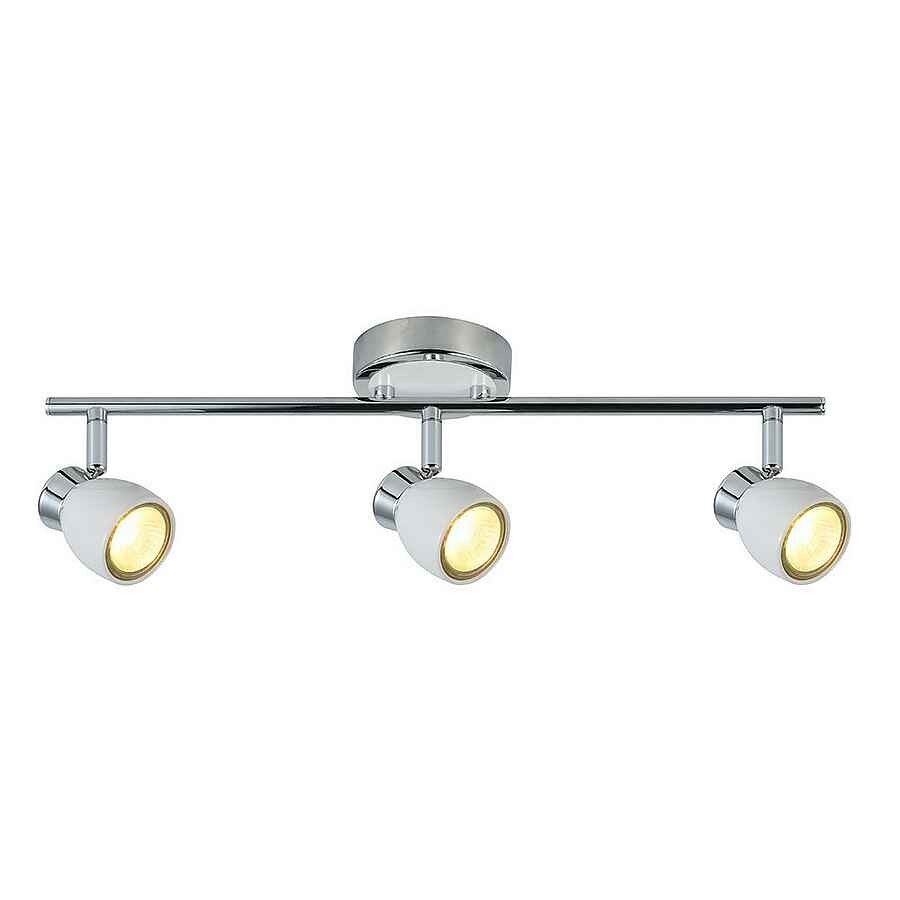 regleta 3 luces metal color blanco serie chacho 48.5cm - Conforama