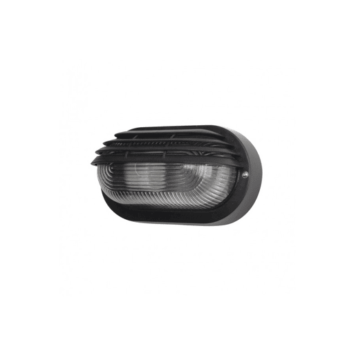 candeeiro de parede para exterior em alumínio preto série canopus 20,5cm
