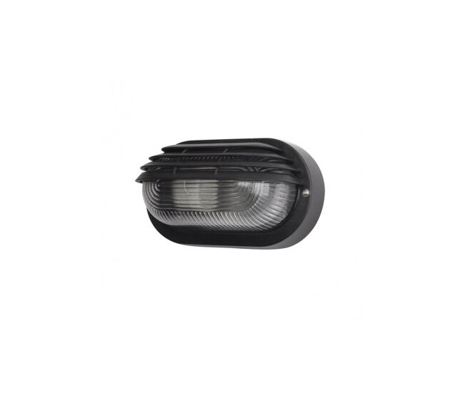 Aplique de exterior aluminio color negro serie canopus 20.5cm