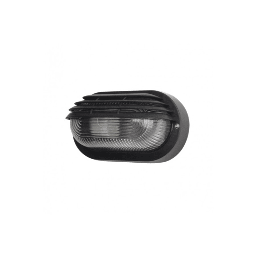 candeeiro de parede para exterior em alumínio preto série canopus 20,5cm