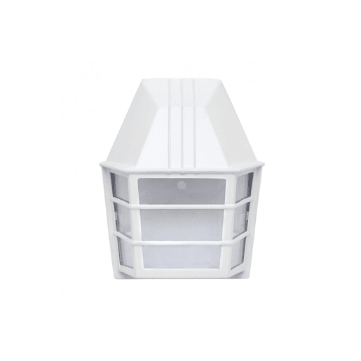 candeeiro de parede em metal branco série lavanda 19,5 cm