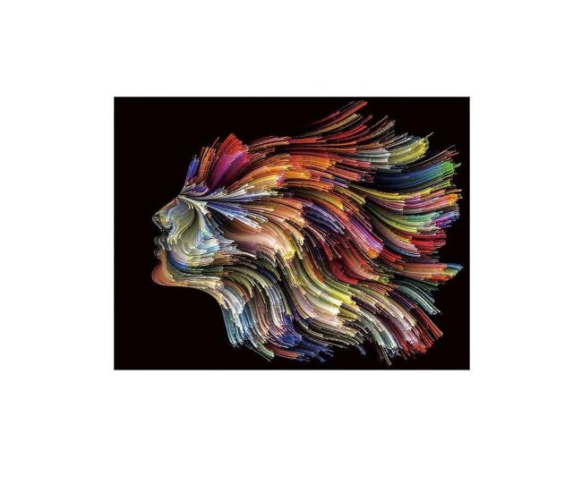 Fotografia impresa cristal color multicolor serie polycromy 130cm
