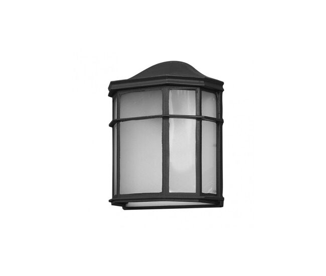 Aplique de exterior aluminio color negro serie bellatrix 11cm