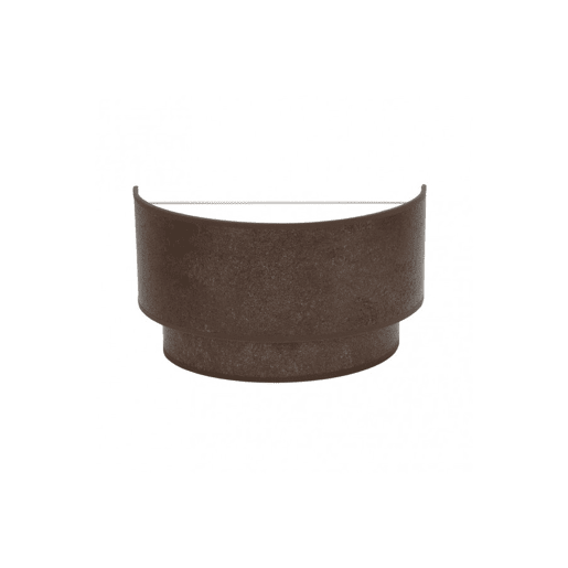 candeeiro de parede metálico cor castanha série smile 30cm