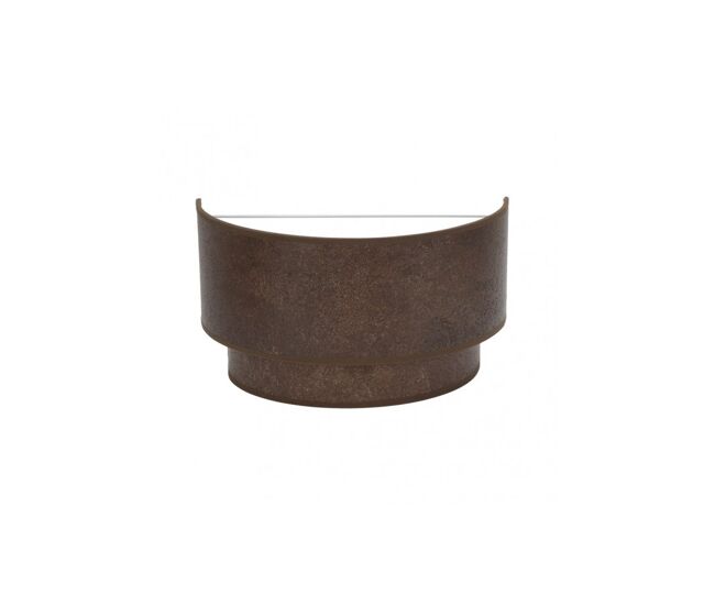 Aplique de pared metal color marron serie smile 30cm