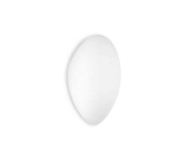 Aplique de pared metal color blanco serie glass 15cm