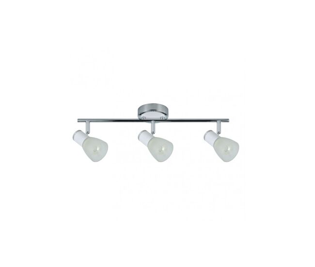 Regleta 3 luces metal color blanco serie cholo 48.5cm