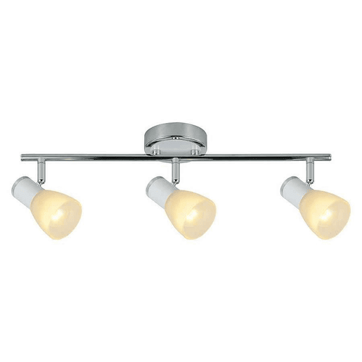 Fita 3 luzes de metal branco série cholo 48,5cm