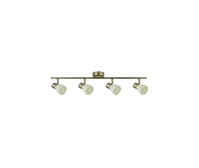 Regleta 4 luces metal color dorado serie cholo 69.5cm