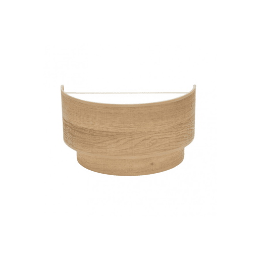 candeeiro de parede metálico cor castanha série smile 30cm