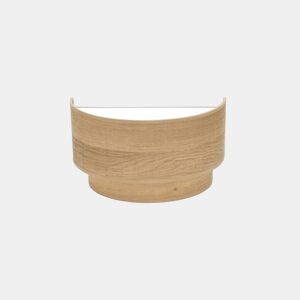 candeeiro de parede metálico cor castanha série smile 30cm