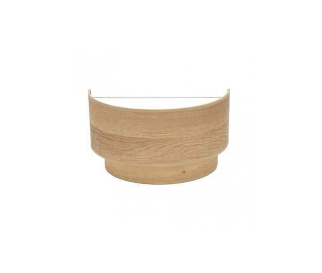 Aplique de pared metal color marron serie smile 30cm
