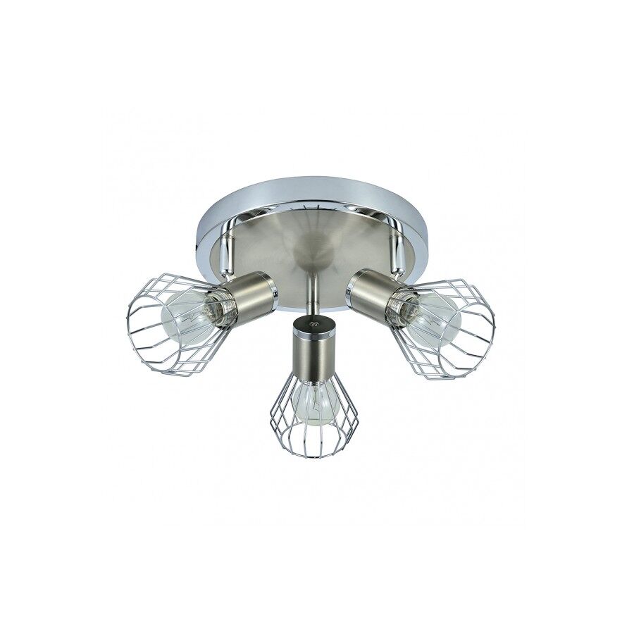 Plafón 3 Luces Metal Serie Mateo