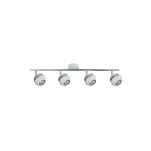 faixa de 4 luzes de metal branco série beethoven 69,5cm
