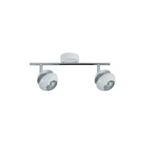 Fita 2 luzes em metal branco série beethoven 36,5cm