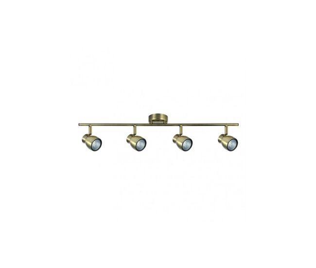 Regleta 4 luces metal color dorado serie chacho 69.5cm