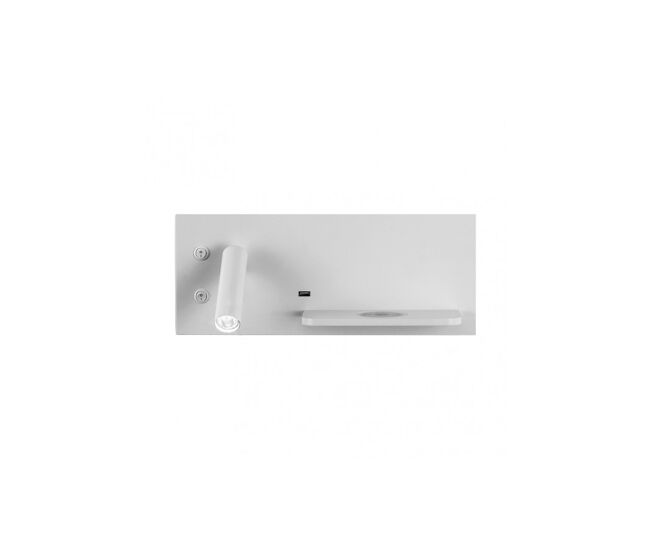 Aplique de pared metal color blanco serie velazquez 35cm