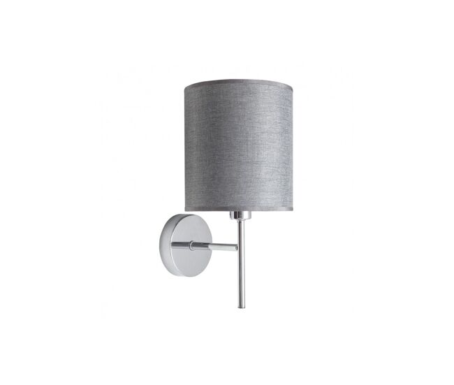 Aplique pared metal color plata serie axel 16cm
