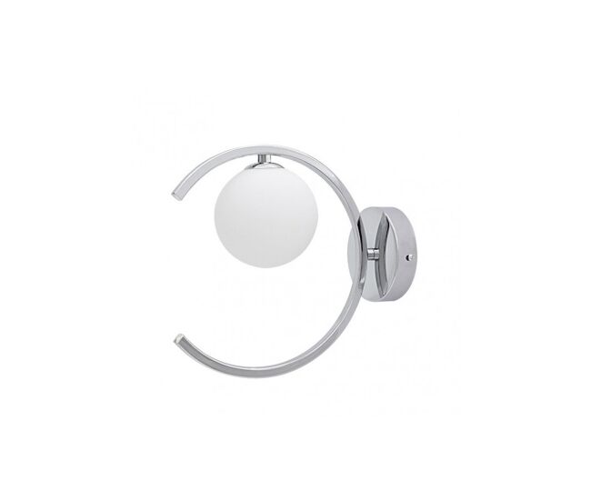 Aplique de pared metal color cromo serie conil 10cm