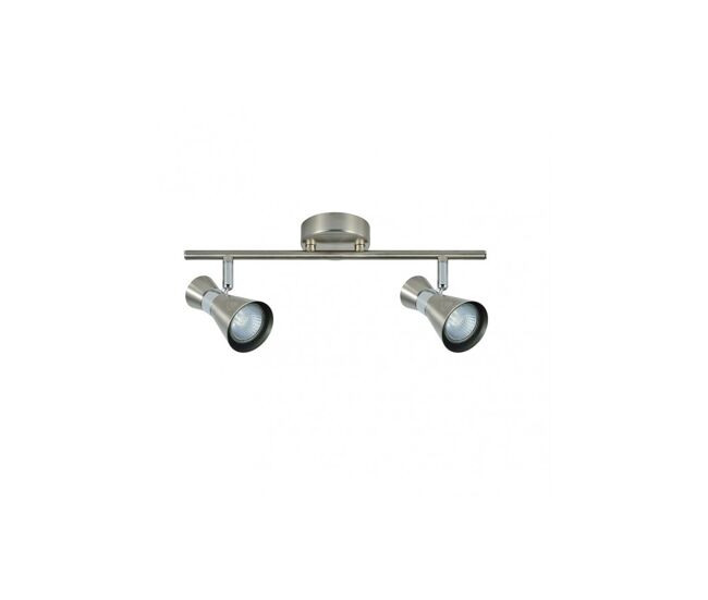 Regleta 2 luces metal color niquel serie mã¡ximo 36.5cm