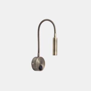 candeeiro de parede em metal dourado série madrazo 6,3cm