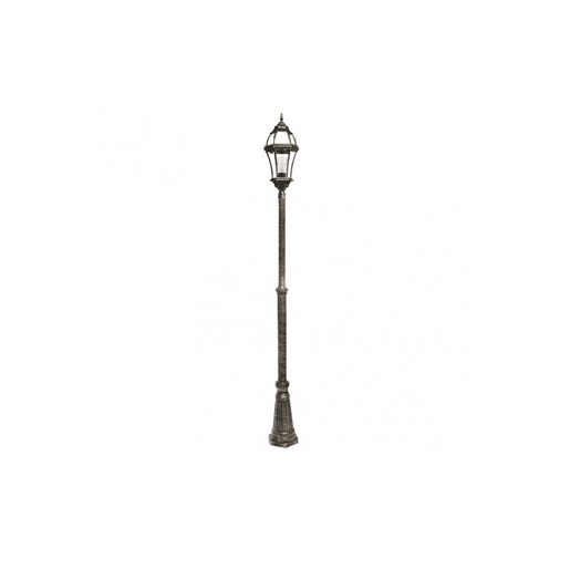 lanterna de jardim em alumínio preto série becrux 25cm