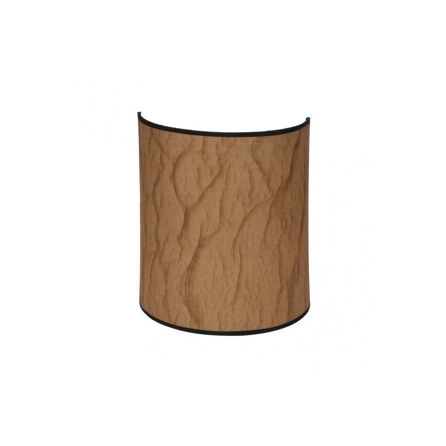 Aplique de pared metal color negro serie papiro 25cm