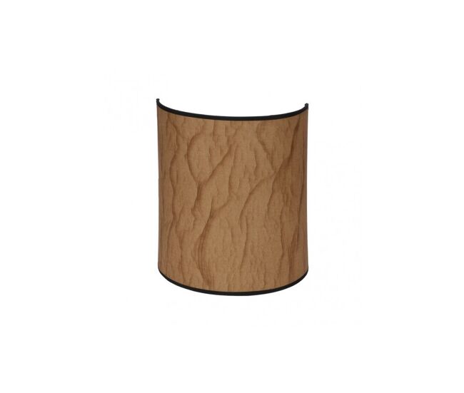 Aplique de pared metal color negro serie papiro 25cm