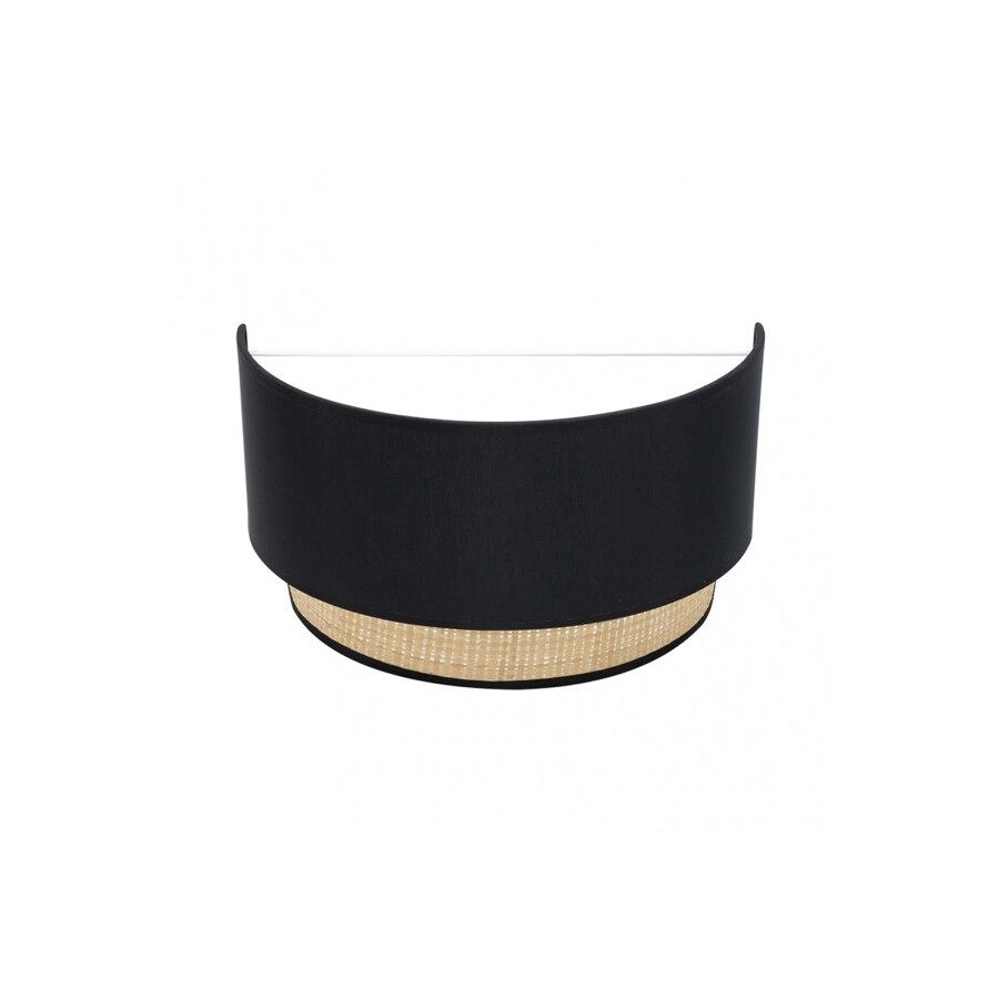 Aplique de pared metal color negro serie kandy 30cm