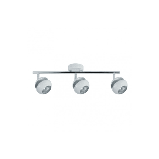 Fita 3 luzes em metal branco série beethoven 48,5cm