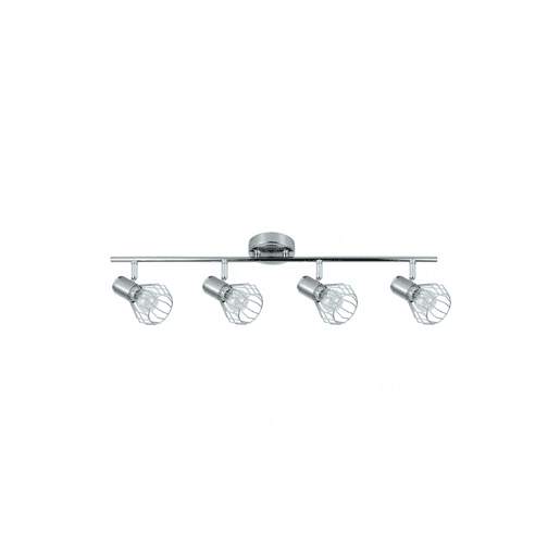 faixa 4 luzes metal cor cromada serie mateo 69,5cm