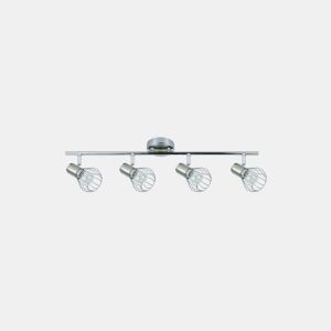 faixa 4 luzes metal cor cromada serie mateo 69,5cm