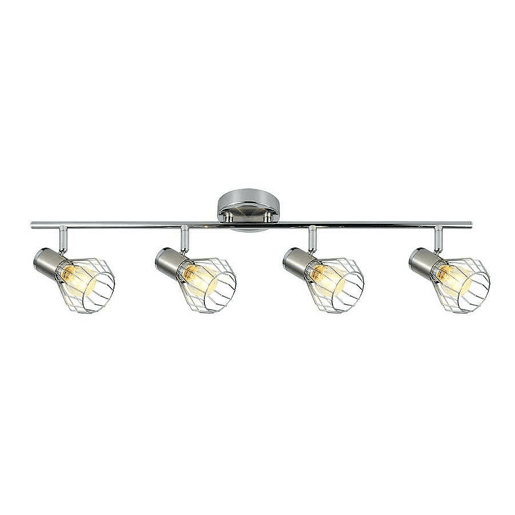 faixa 4 luzes metal cor cromada serie mateo 69,5cm