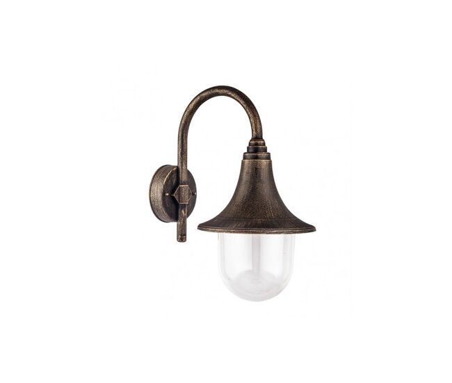 Aplique de exterior policarbonato color dorado serie hinojo 21.7cm