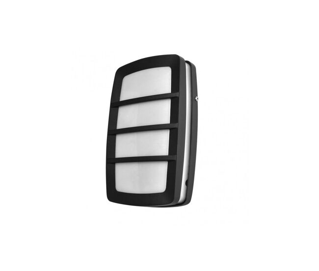 Aplique de exterior aluminio color negro serie capella 30cm
