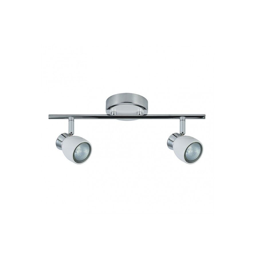 Regleta 2 luces metal color blanco serie chacho 36.5cm