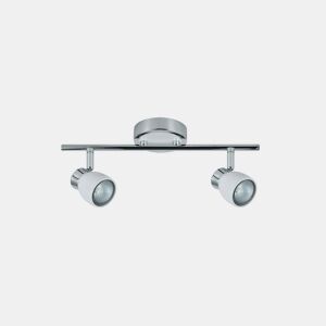 fita 2 luzes série chacho em metal branco 36,5cm