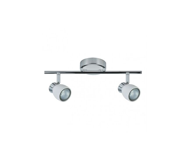 Regleta 2 luces metal color blanco serie chacho 36.5cm