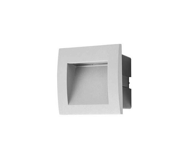 Empotrable exterior aluminio color gris serie face 9cm