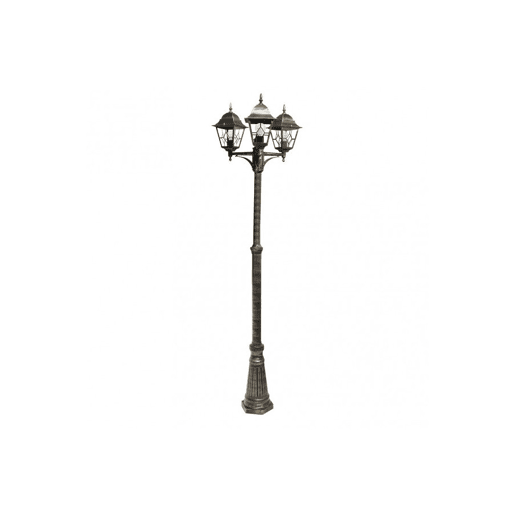 lanterna de jardim alumínio cor preta série bootes 62cm