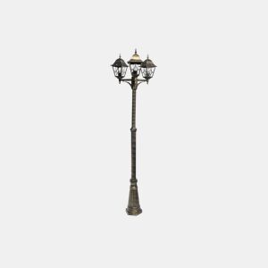 lanterna de jardim alumínio cor preta série bootes 62cm