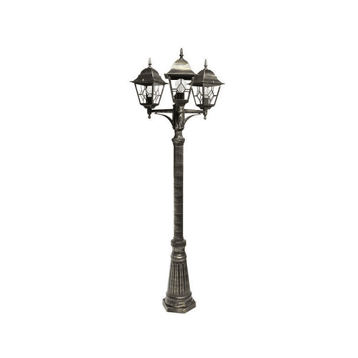lanterna de jardim alumínio cor preta série bootes 62cm