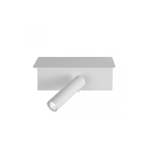série leonardo candeeiro de parede em metal branco 18cm