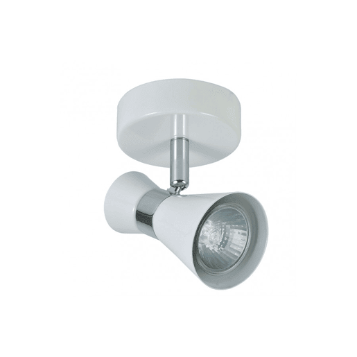 projector 1 luz branco cor metal max 12cm série