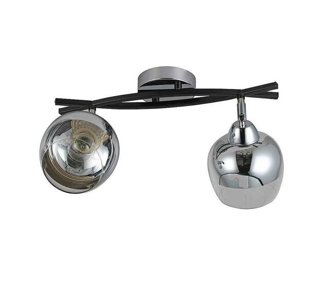 Regleta metal color cromo serie denali 38cm